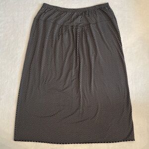 {NWT} Gudrun Sjoden | Geometric Print Lyocell Stretch Skirt Black/Gray (XL)